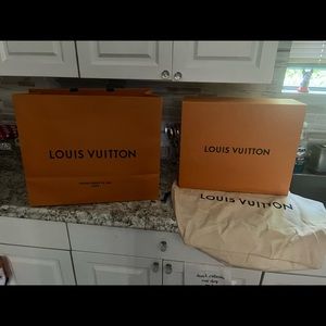 Louis Vuitton box bag dust bag